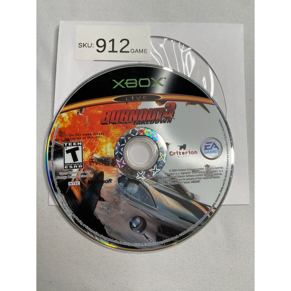 Burnout 3 Takedown Microsoft Xbox